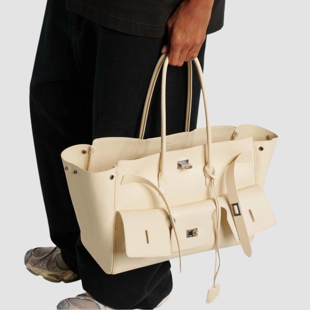 Balenciaga Bel Air Medium Totebag - Crem
